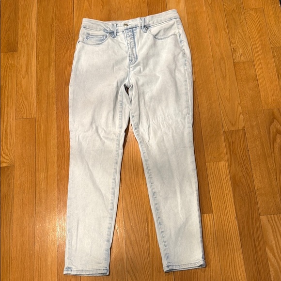Good American indigo skinny leg button fly Jeans size 12/31 . - Picture 1 of 8